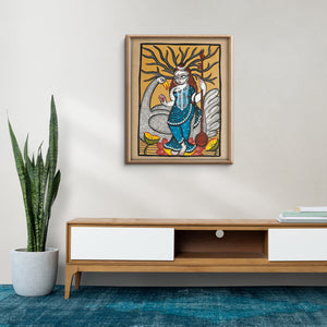  Handpainted Kalighat Painting by Laltu Chitrakar Online in India at iTokri.com 