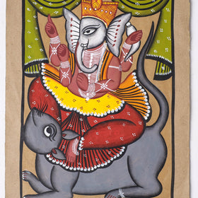  Handpainted Kalighat Painting by Laltu Chitrakar 