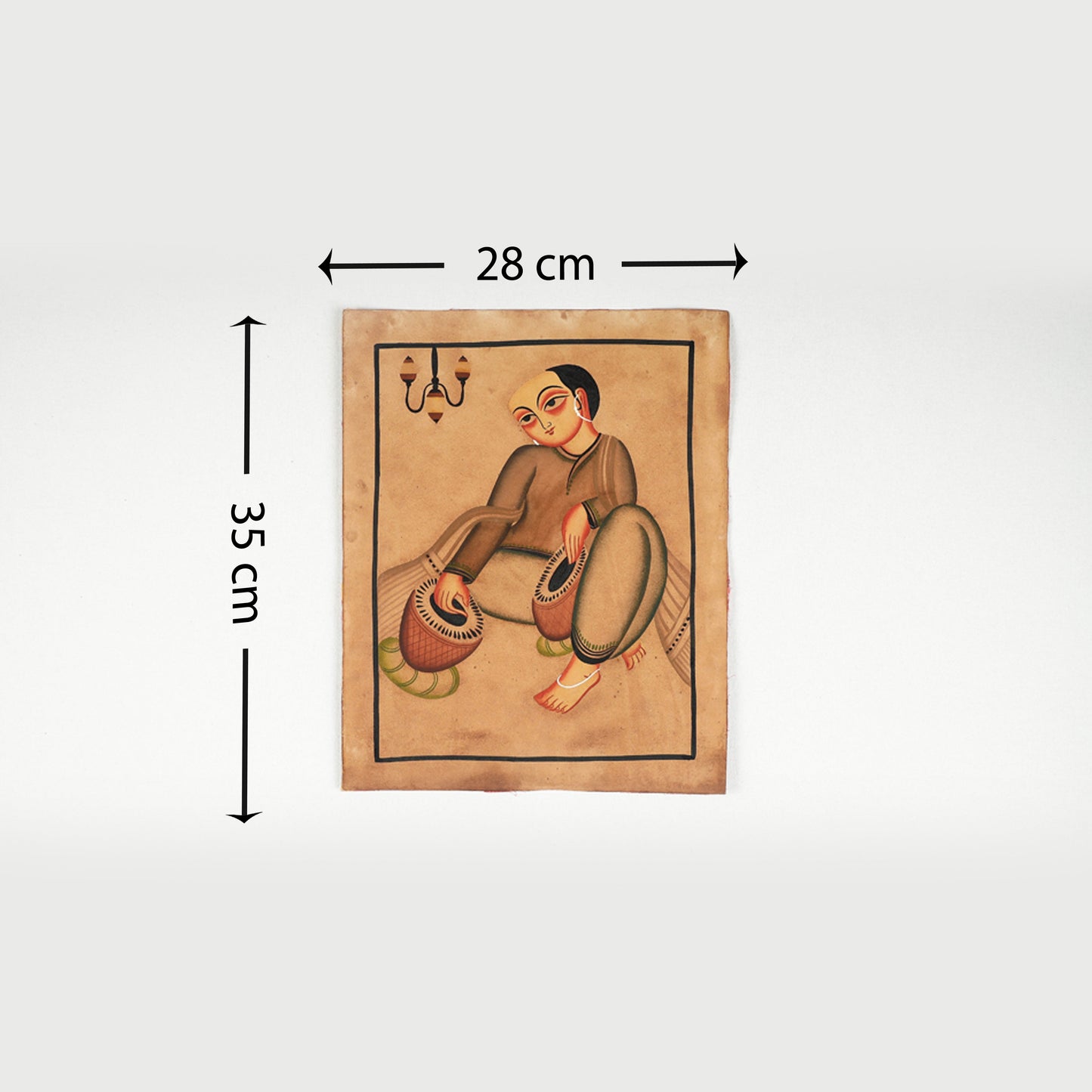 Handpainted Kalighat Painting by Laltu Chitrakar Online in India at iTokri.com 