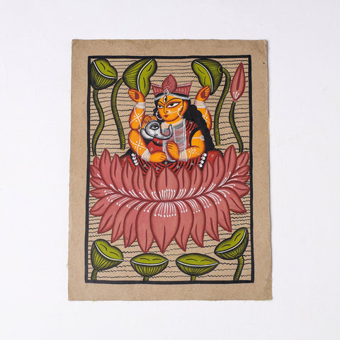  Handpainted Kalighat Painting by Laltu Chitrakar 