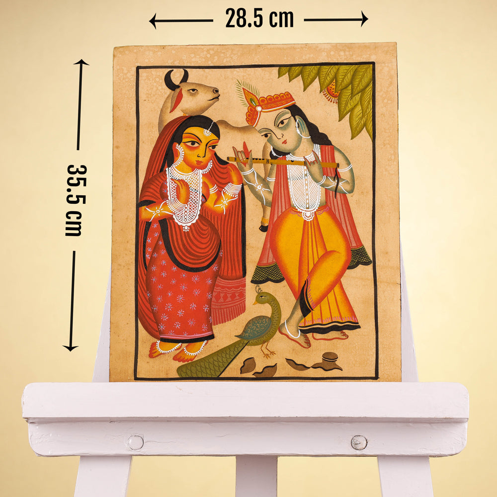  Traditional Kalighat Painting by Laltu Chitrakar Online in India at iTokri.com 