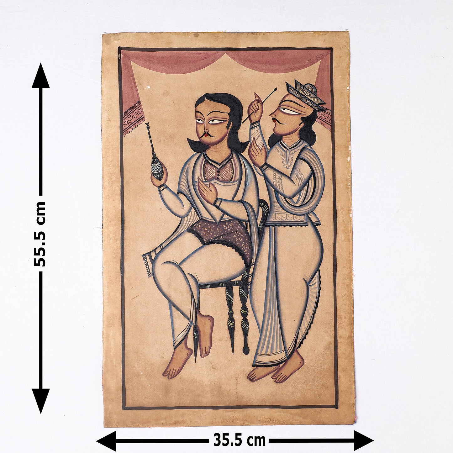  Handpainted Kalighat Painting by Laltu Chitrakar 