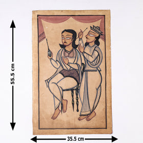  Handpainted Kalighat Painting by Laltu Chitrakar 