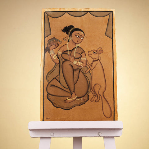  Traditional Kalighat Painting by Laltu Chitrakar Online in India at iTokri.com 