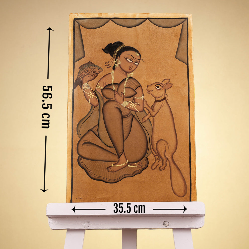  Traditional Kalighat Painting by Laltu Chitrakar Online in India at iTokri.com 