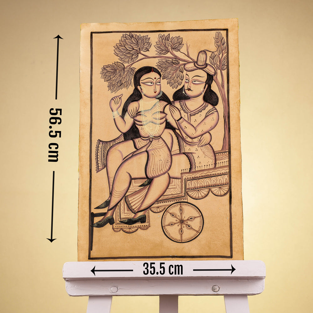  Traditional Kalighat Painting by Laltu Chitrakar Online in India at iTokri.com 