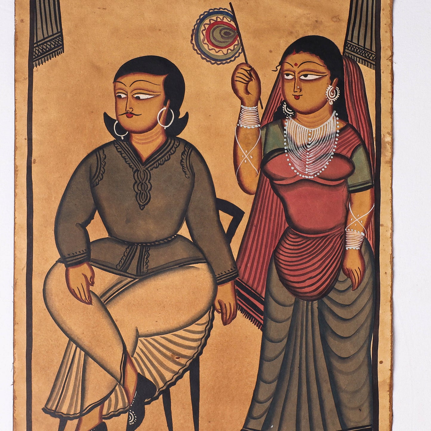  Handpainted Kalighat Painting by Laltu Chitrakar 