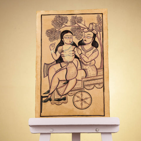  Traditional Kalighat Painting by Laltu Chitrakar Online in India at iTokri.com 