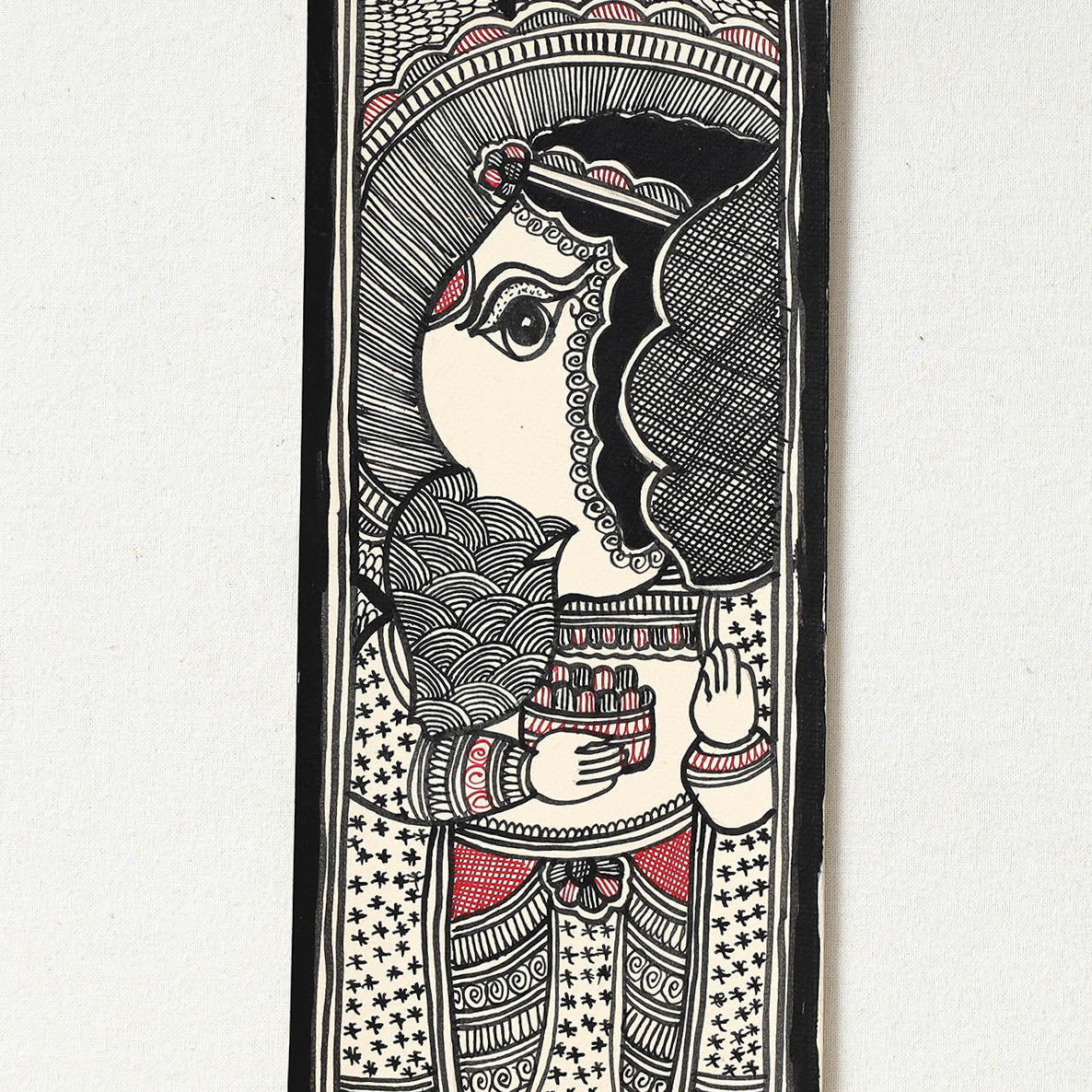 Handpainted Madhubani Painting by Hira Devi 