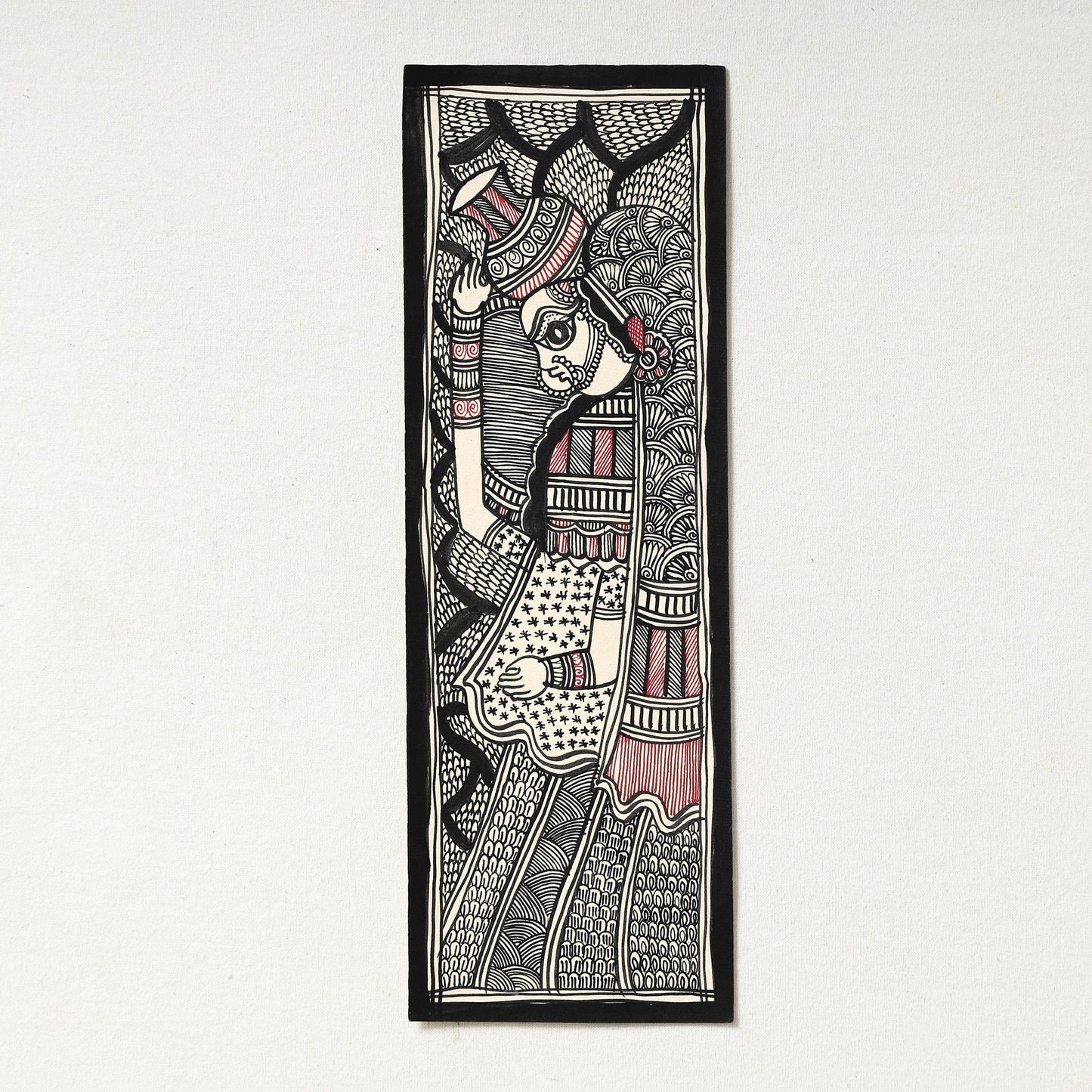 Handpainted Madhubani Painting by Hira Devi 