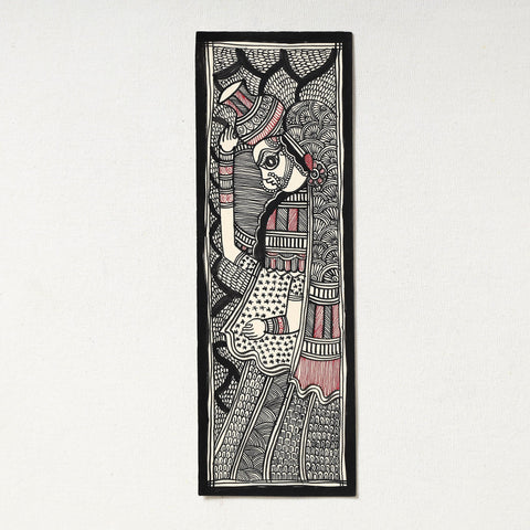 Handpainted Madhubani Painting by Hira Devi 