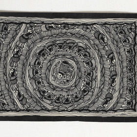 Handpainted Madhubani Painting by Hira Devi 