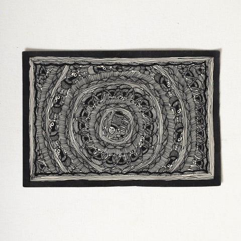 Handpainted Madhubani Painting by Hira Devi 