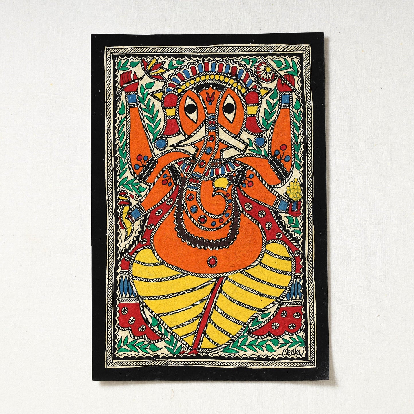  Handpainted Madhubani Painting by Hira Devi 