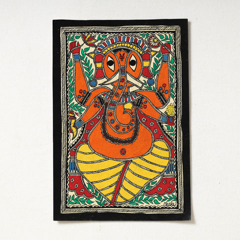  Handpainted Madhubani Painting by Hira Devi 