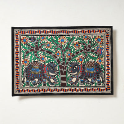 Handpainted Madhubani Painting by Hira Devi 