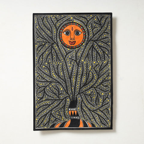 Handpainted Madhubani Painting by Hira Devi 