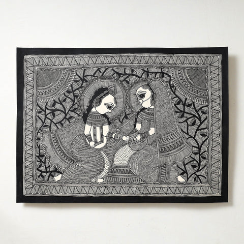  Handpainted Madhubani Painting by Hira Devi 