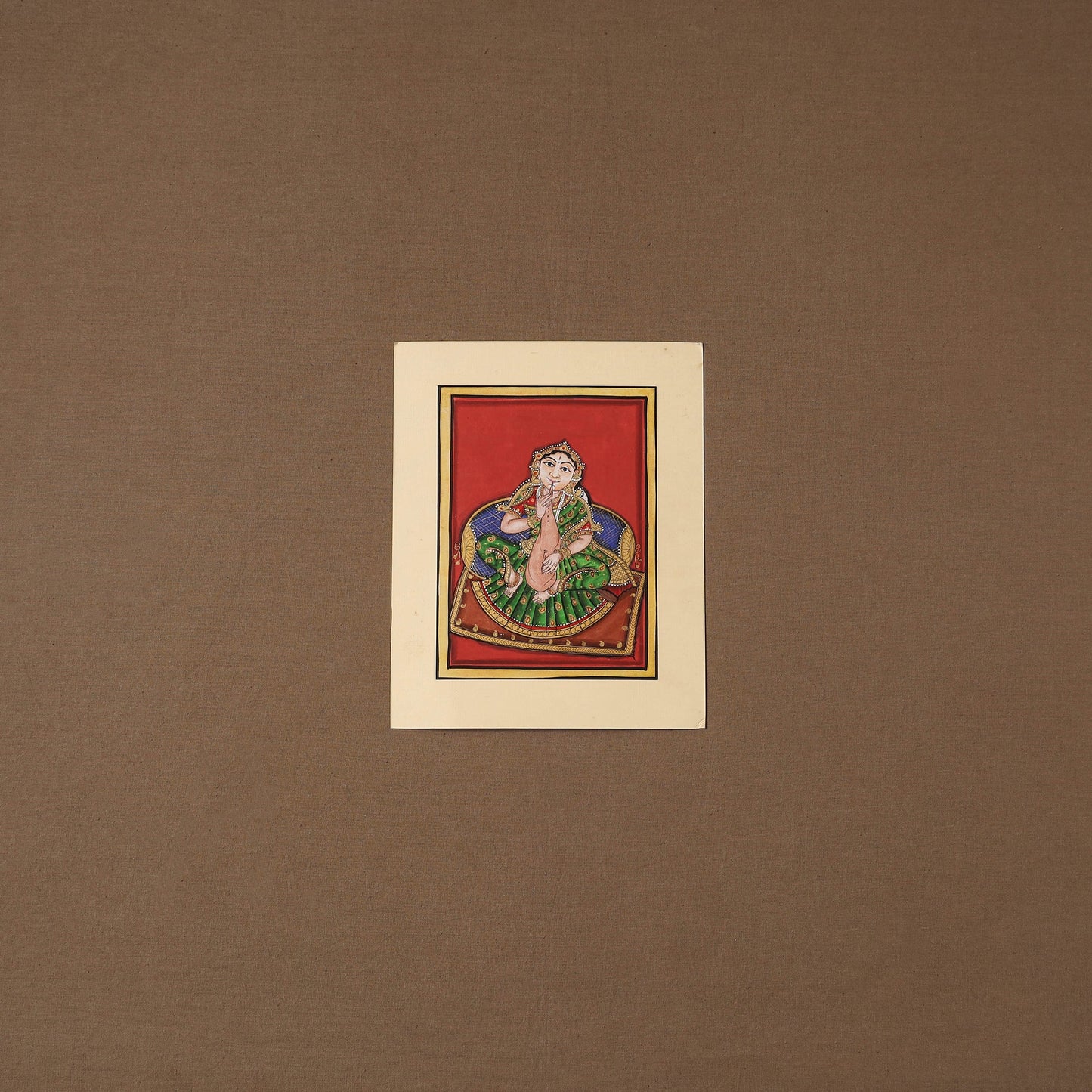 Handpainted mysore painting (8 x 6 in) 209 - handcrafted