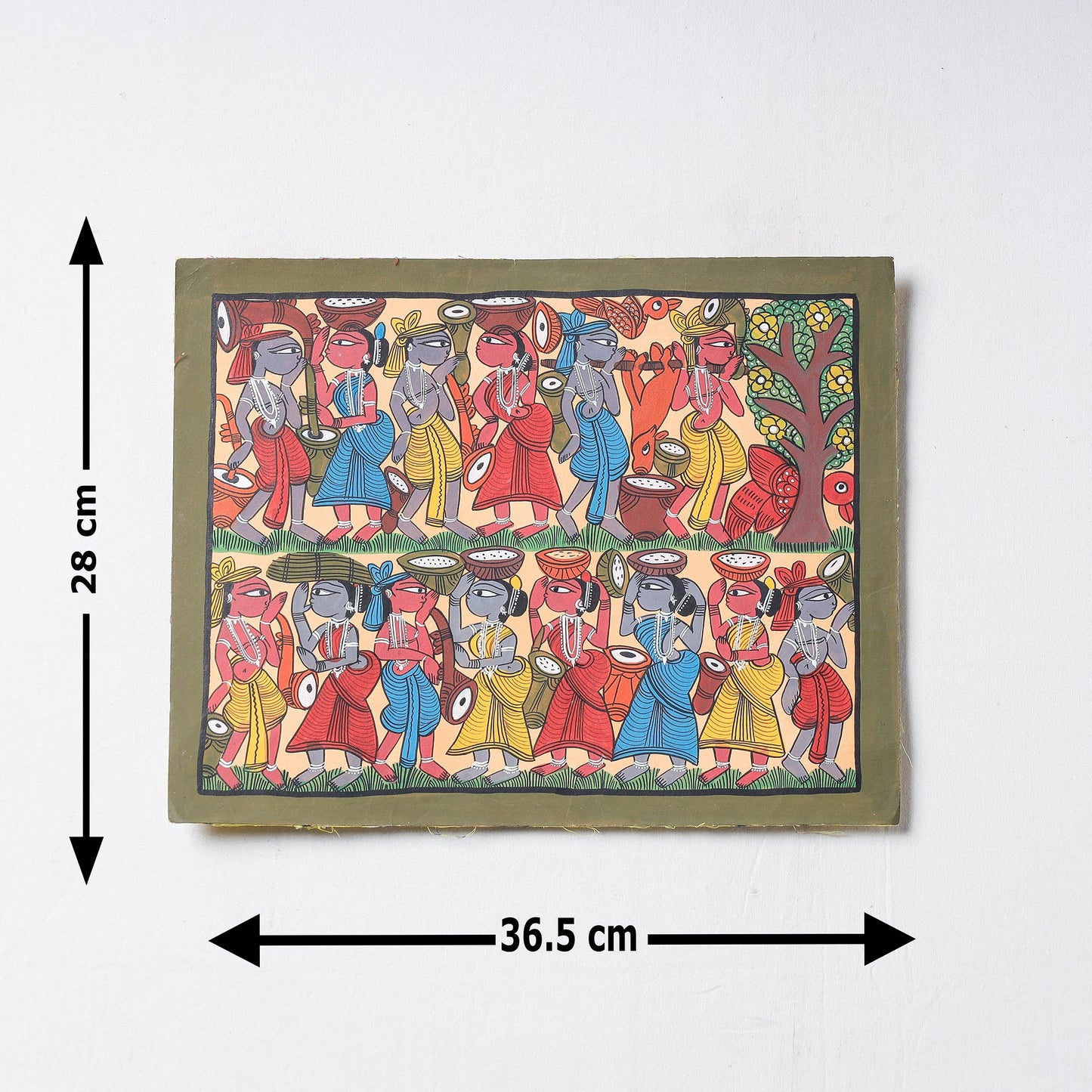  Handpainted Patua Painting by Laltu Chitrakar 