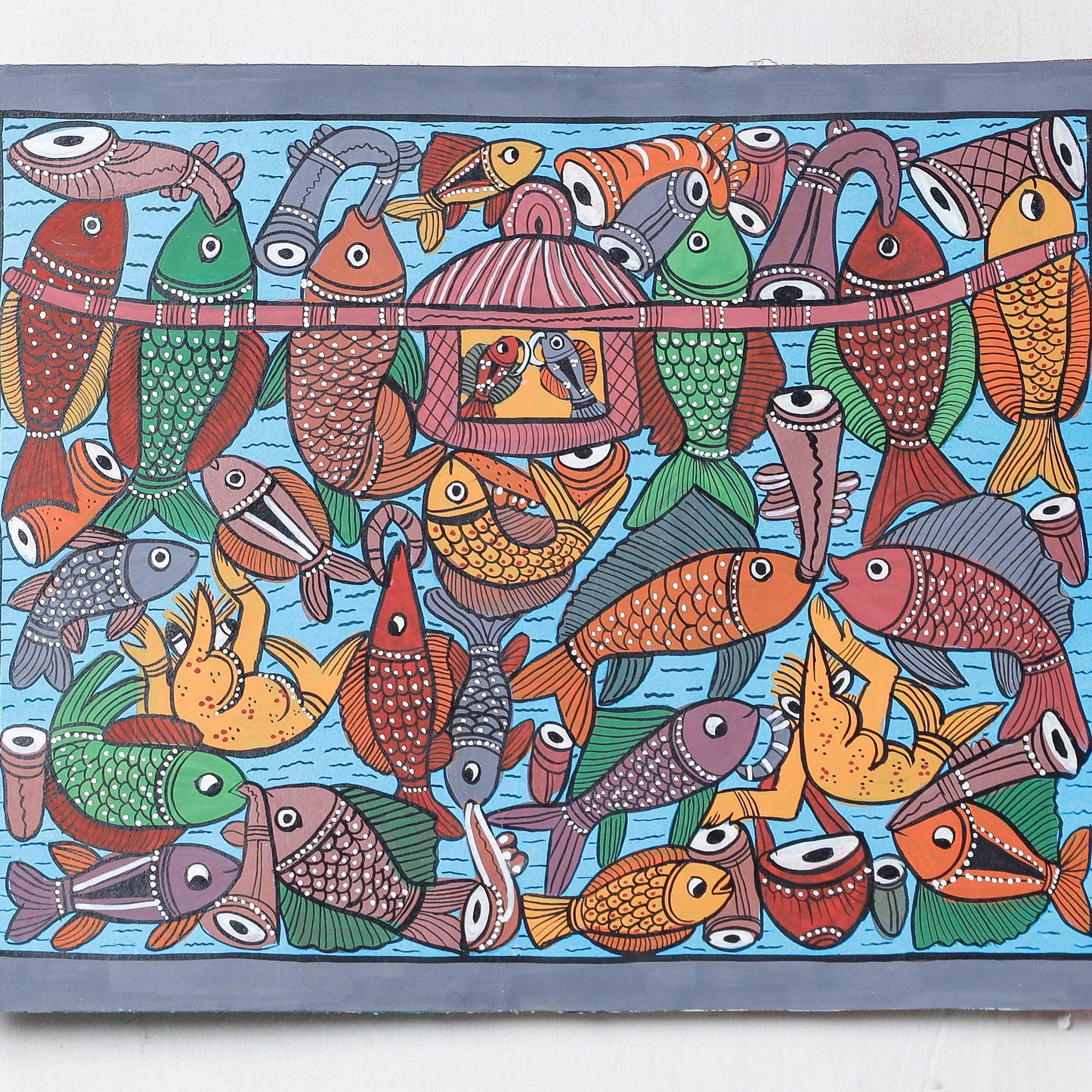  Handpainted Patua Painting by Laltu Chitrakar 