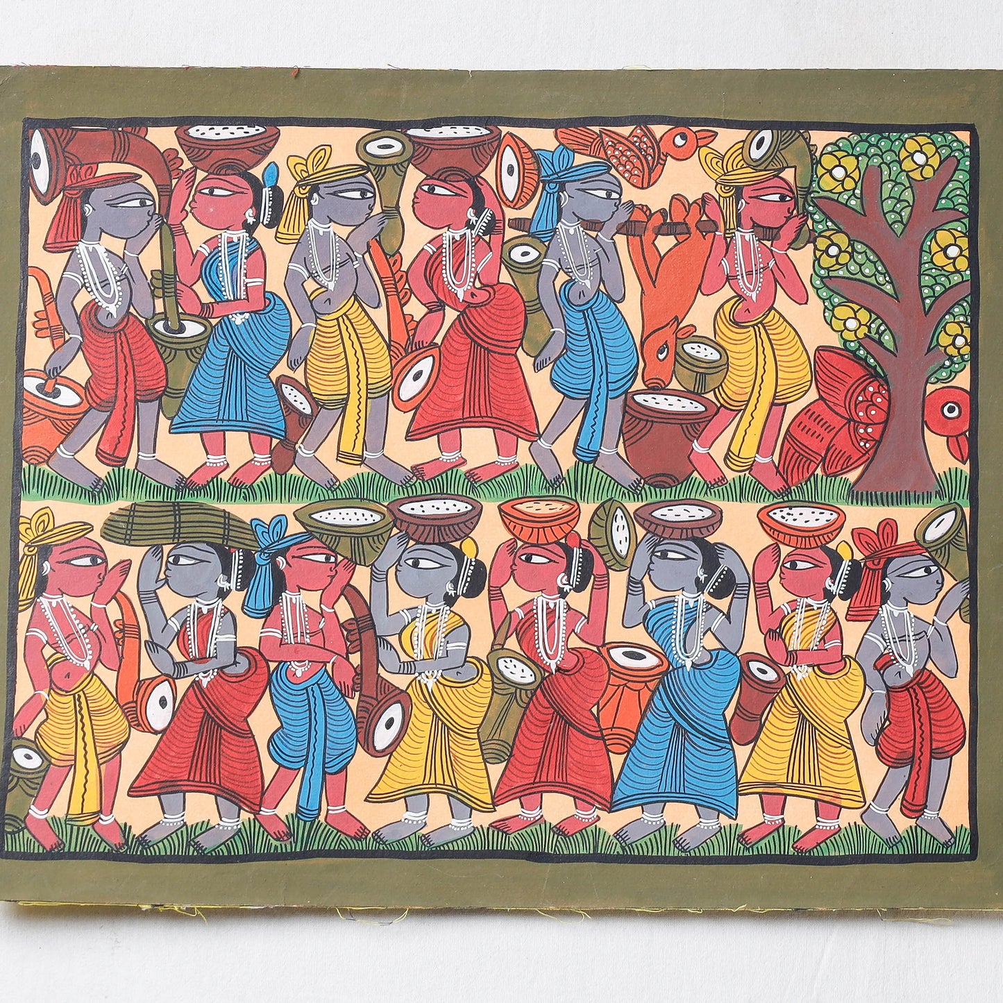  Handpainted Patua Painting by Laltu Chitrakar 