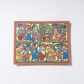  Handpainted Patua Painting by Laltu Chitrakar 