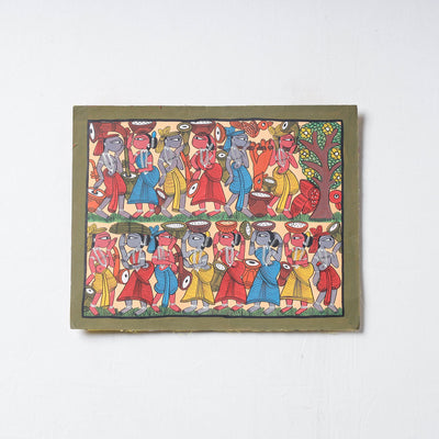  Handpainted Patua Painting by Laltu Chitrakar 