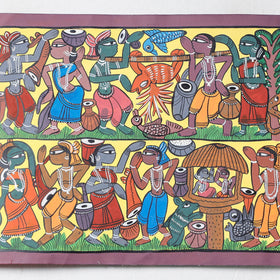 Handpainted Patua Painting by Laltu Chitrakar 