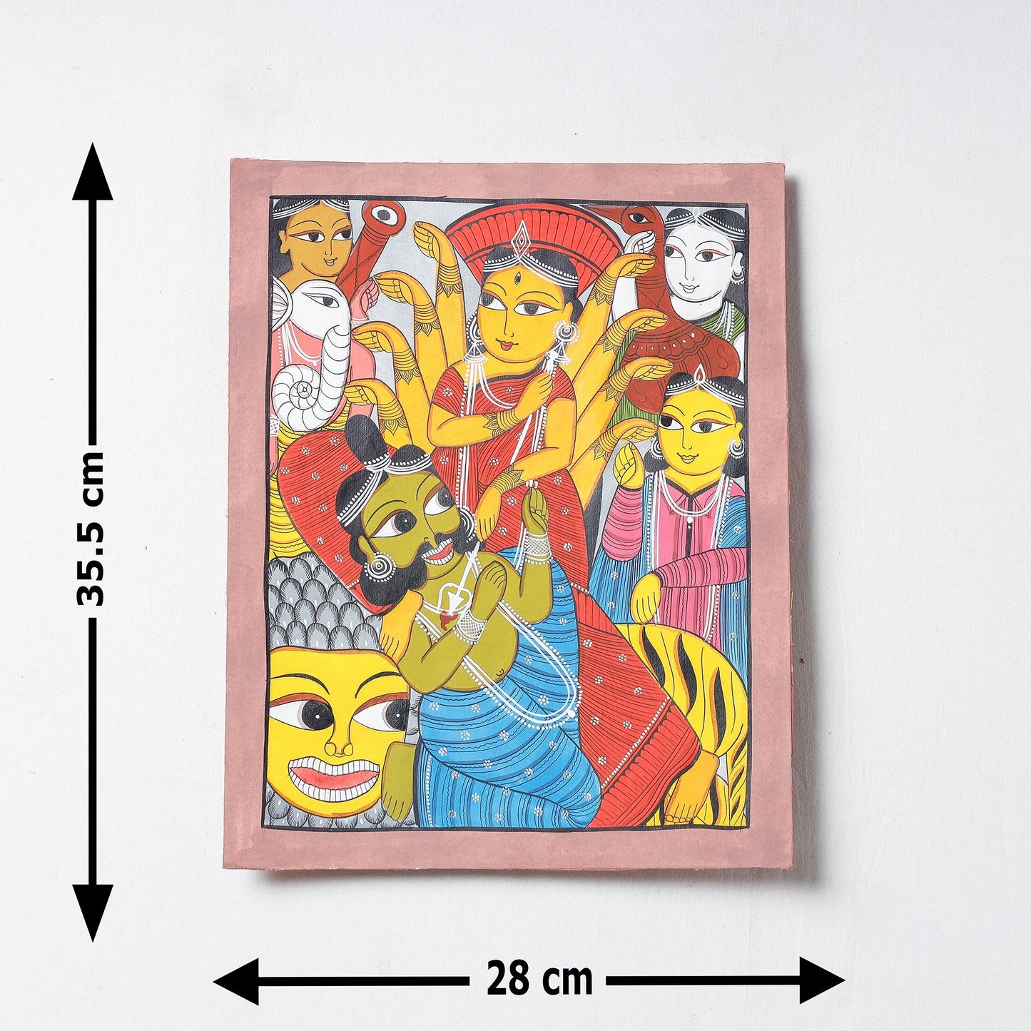  Handpainted Patua Painting by Laltu Chitrakar 