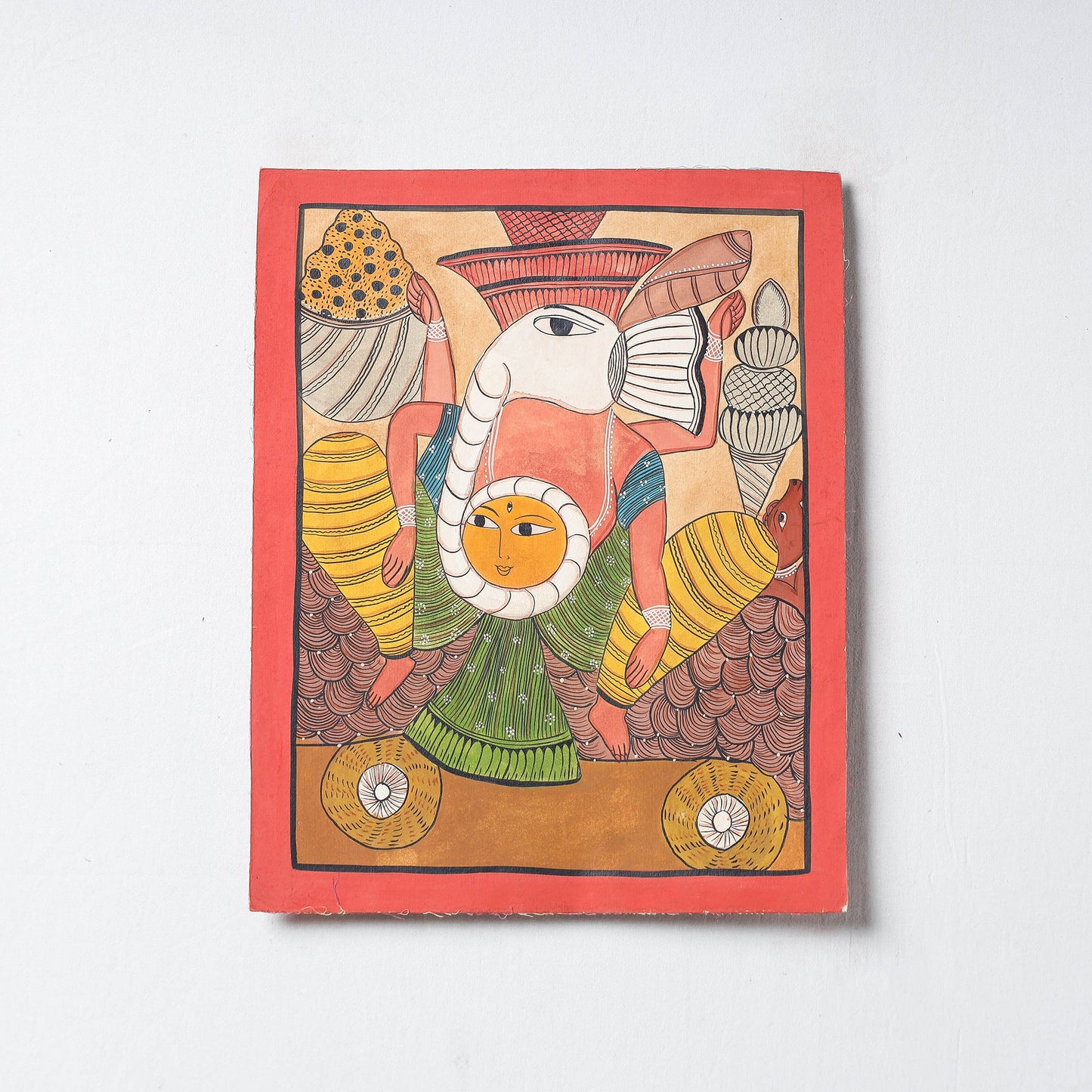  Handpainted Patua Painting by Laltu Chitrakar 