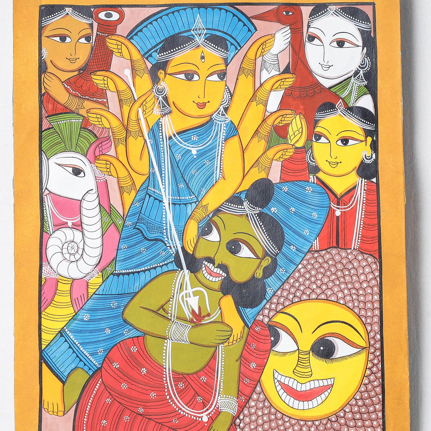  Handpainted Patua Painting by Laltu Chitrakar 