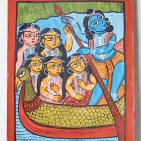  Handpainted Patua Painting by Laltu Chitrakar 