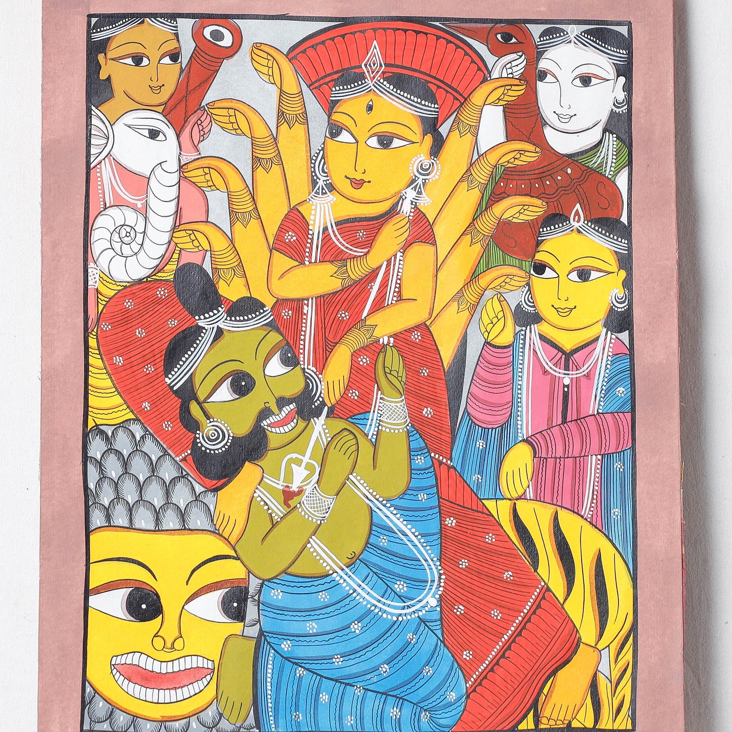  Handpainted Patua Painting by Laltu Chitrakar 
