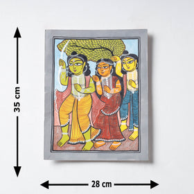  Handpainted Patua Painting by Laltu Chitrakar 