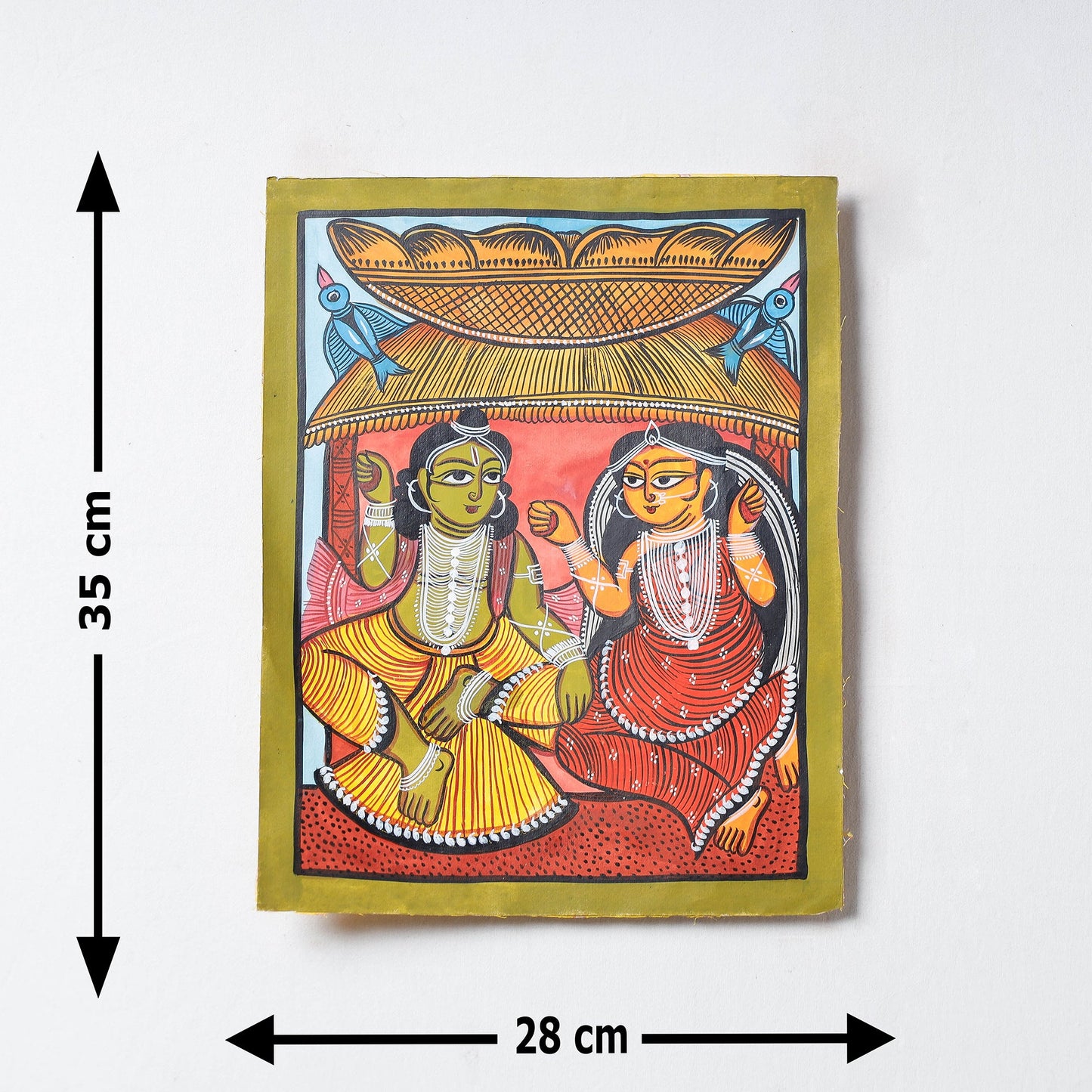  Handpainted Patua Painting by Laltu Chitrakar 