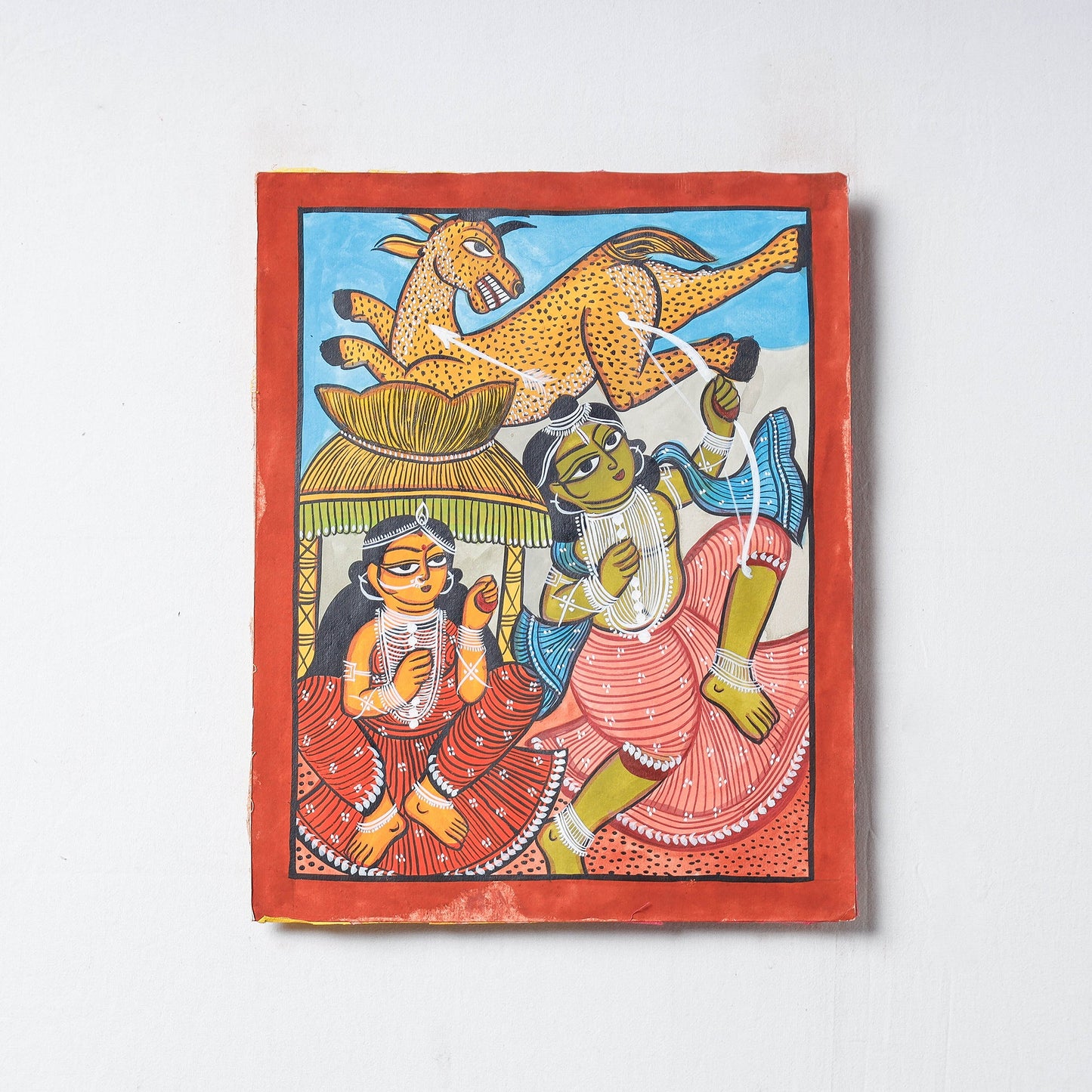  Handpainted Patua Painting by Laltu Chitrakar 