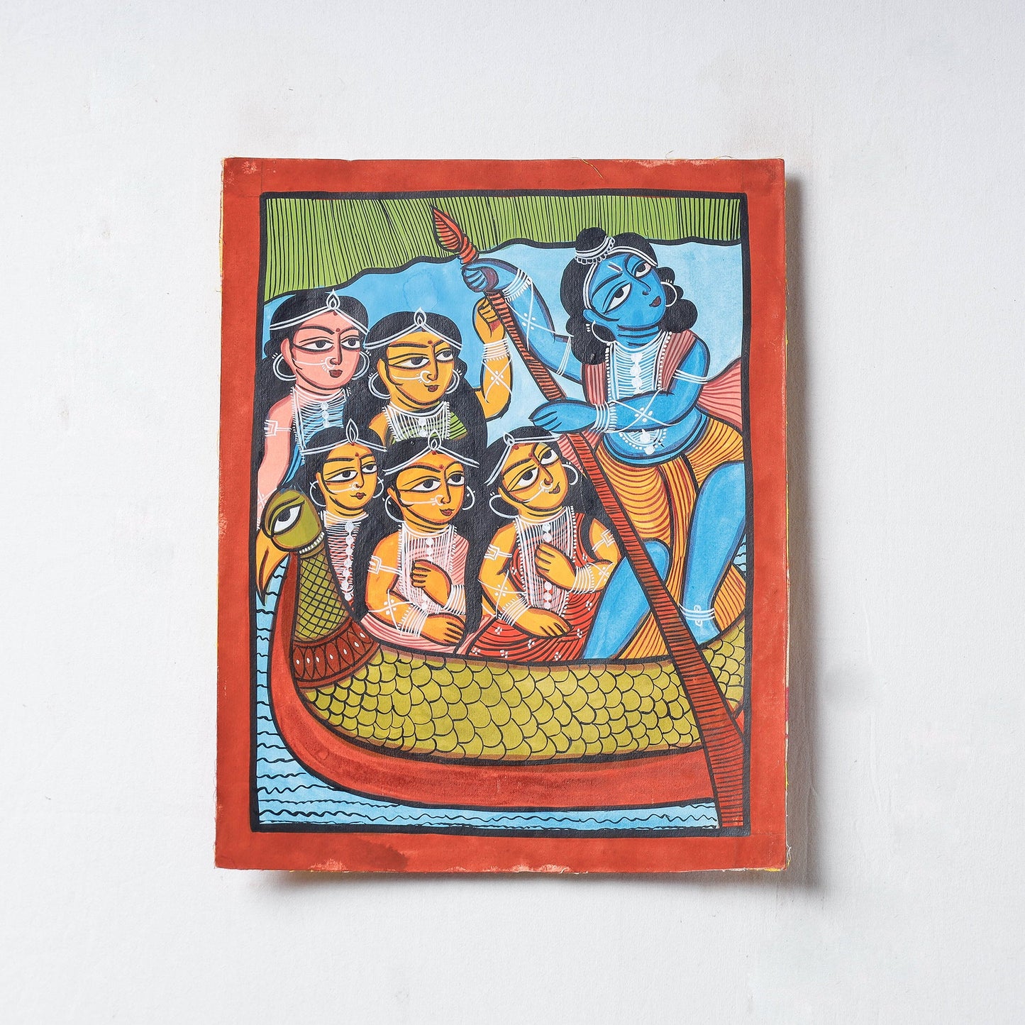  Handpainted Patua Painting by Laltu Chitrakar 