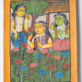  Handpainted Patua Painting by Laltu Chitrakar 