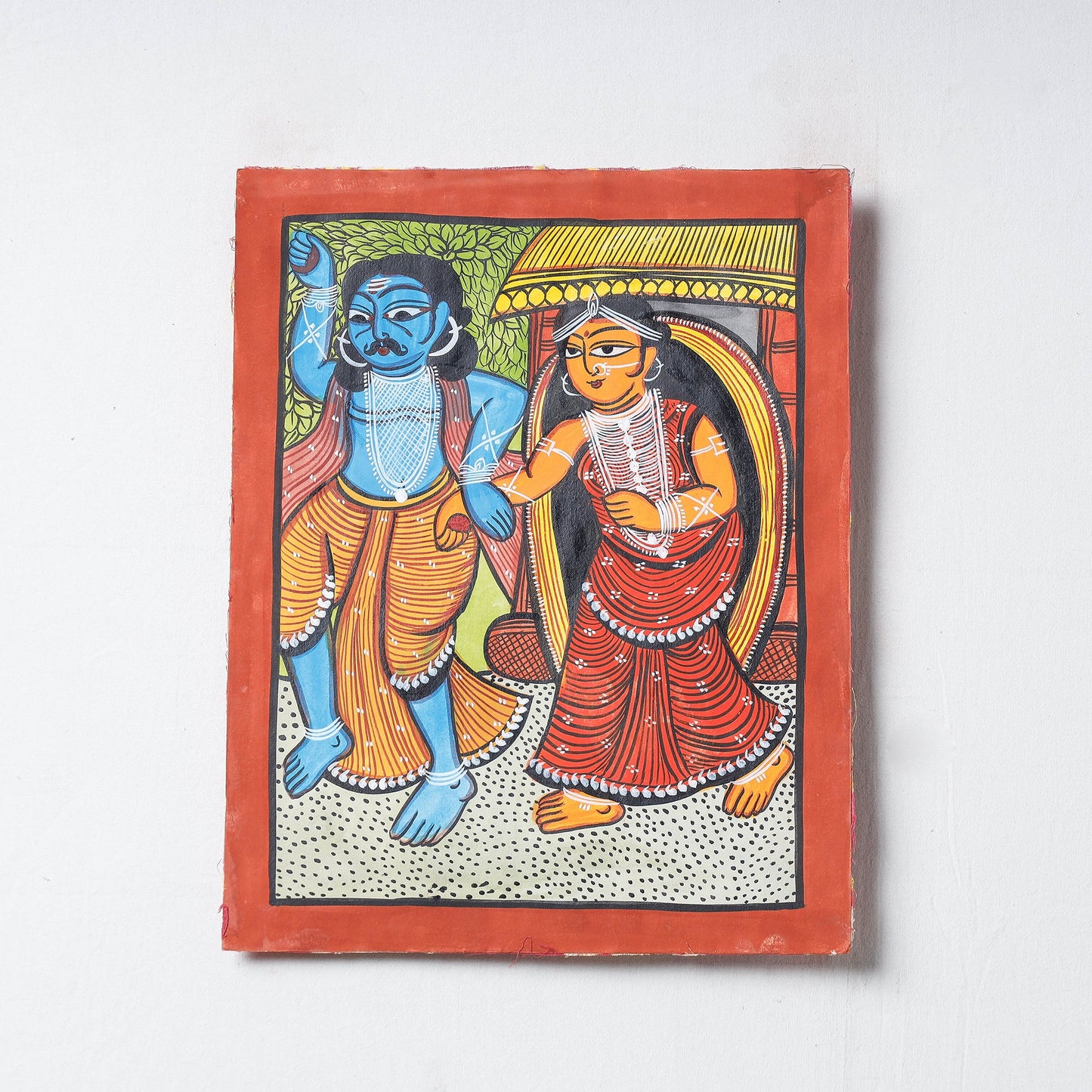  Handpainted Patua Painting by Laltu Chitrakar 