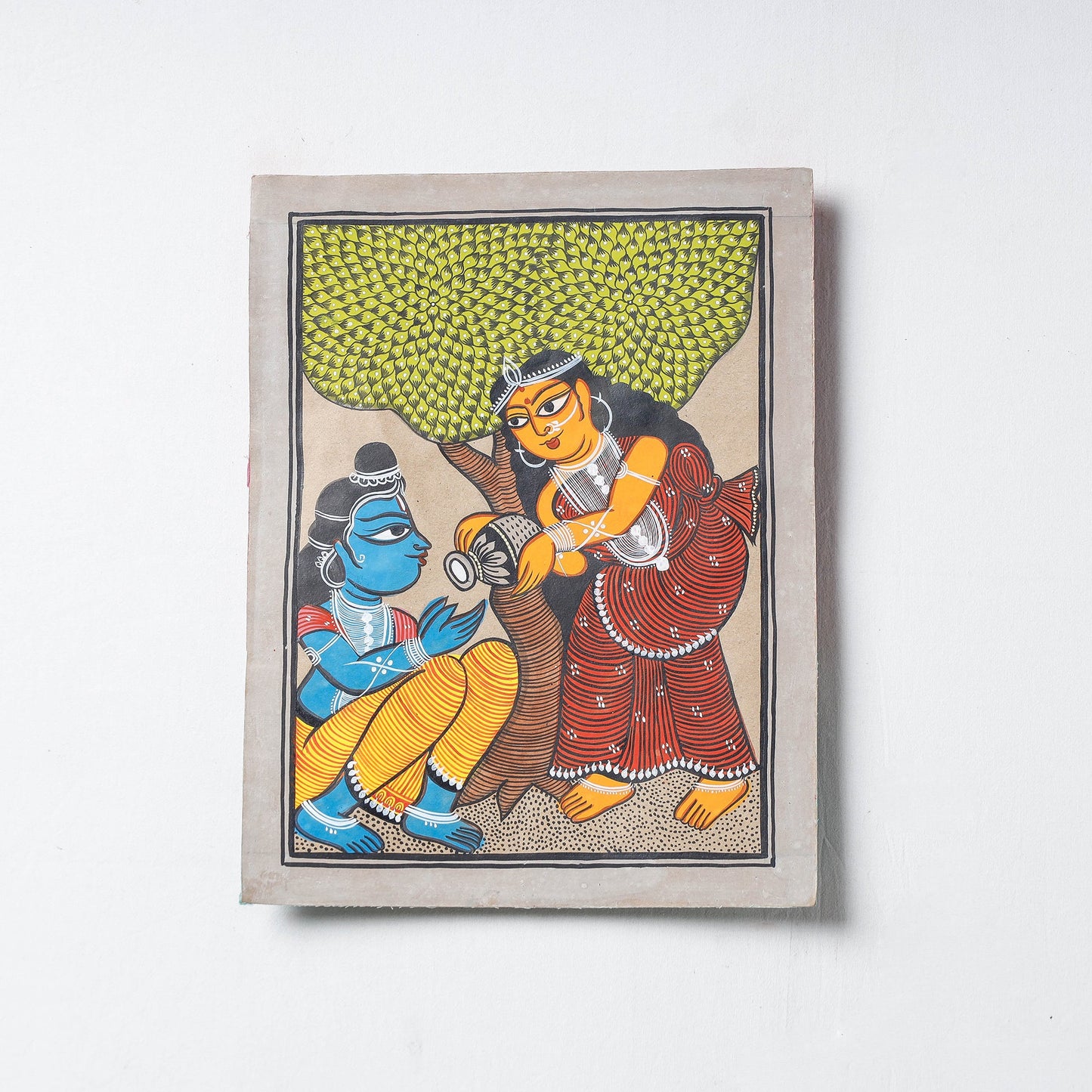  Handpainted Patua Painting by Laltu Chitrakar 