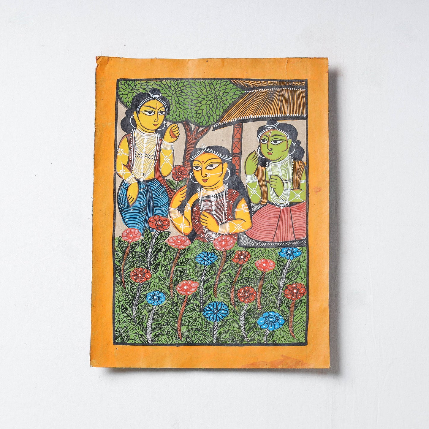  Handpainted Patua Painting by Laltu Chitrakar 