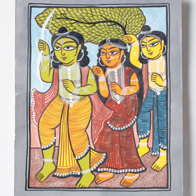  Handpainted Patua Painting by Laltu Chitrakar 