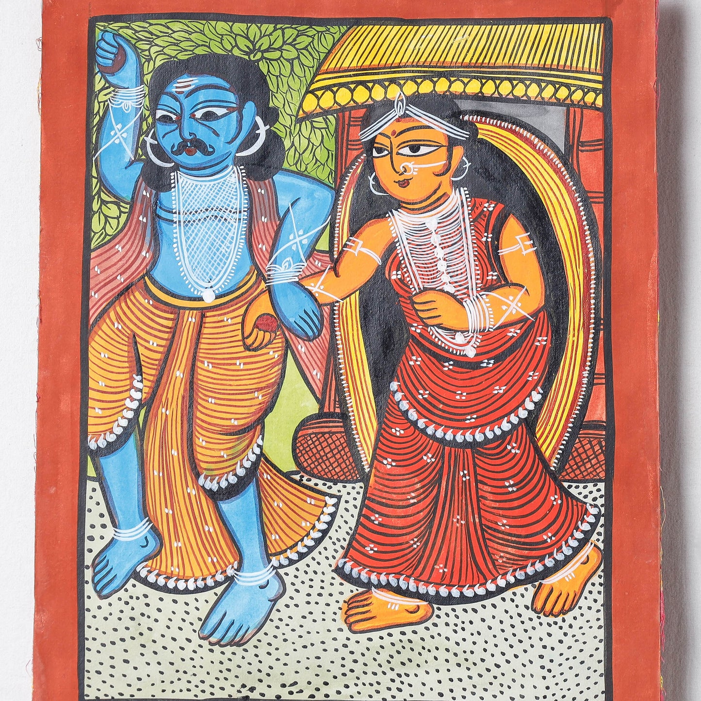 Handpainted Patua Painting by Laltu Chitrakar 