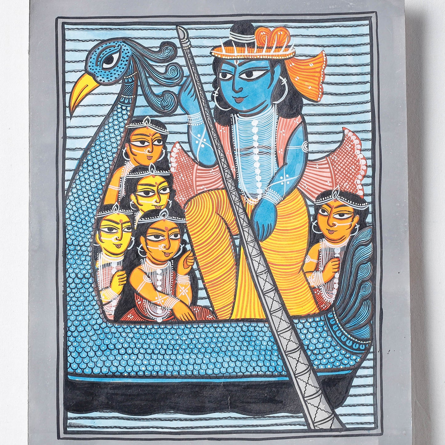  Handpainted Patua Painting by Laltu Chitrakar Online in India at iTokri.com 