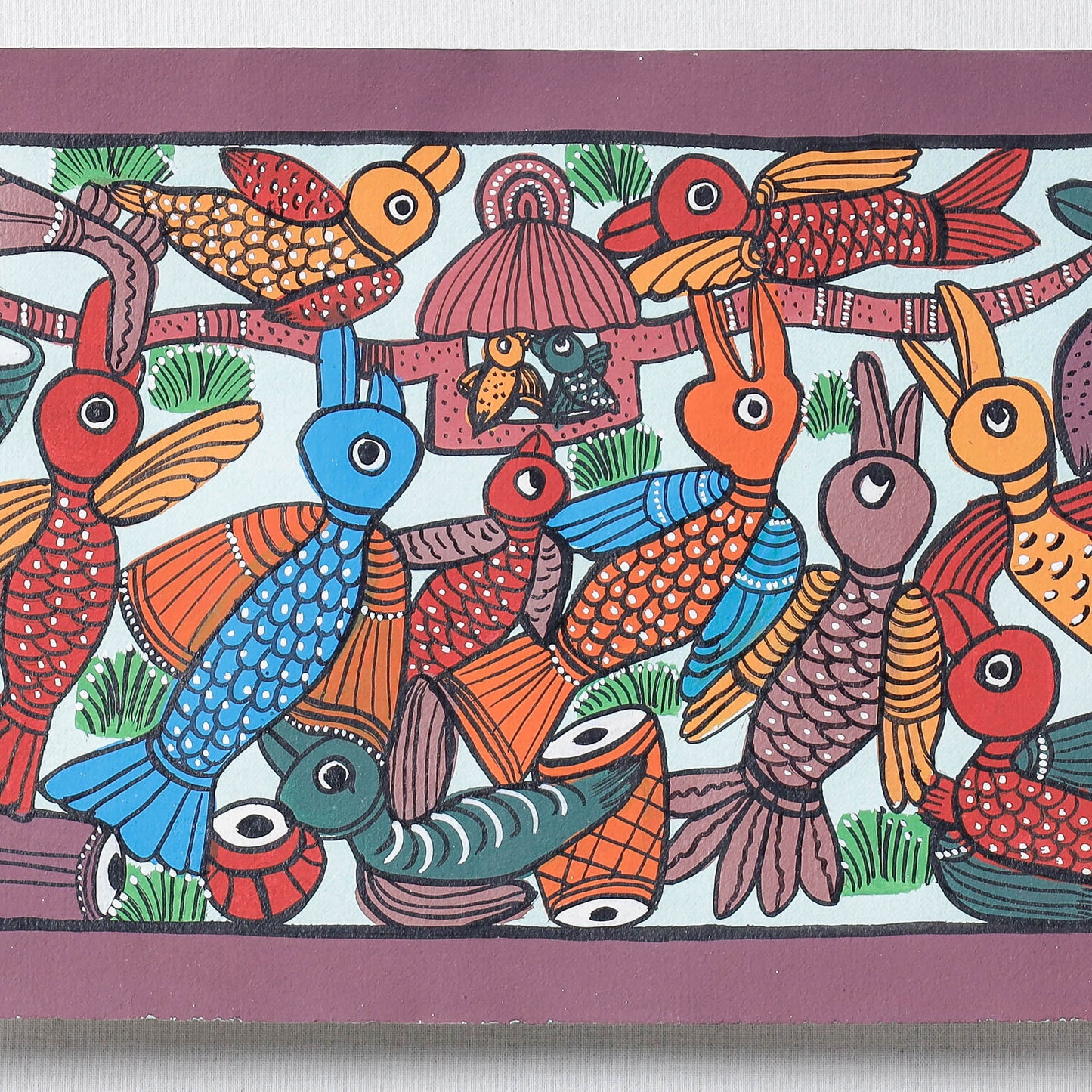  Handpainted Patua Painting by Laltu Chitrakar 