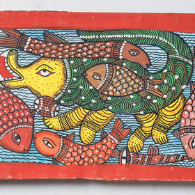  Handpainted Patua Painting by Laltu Chitrakar 