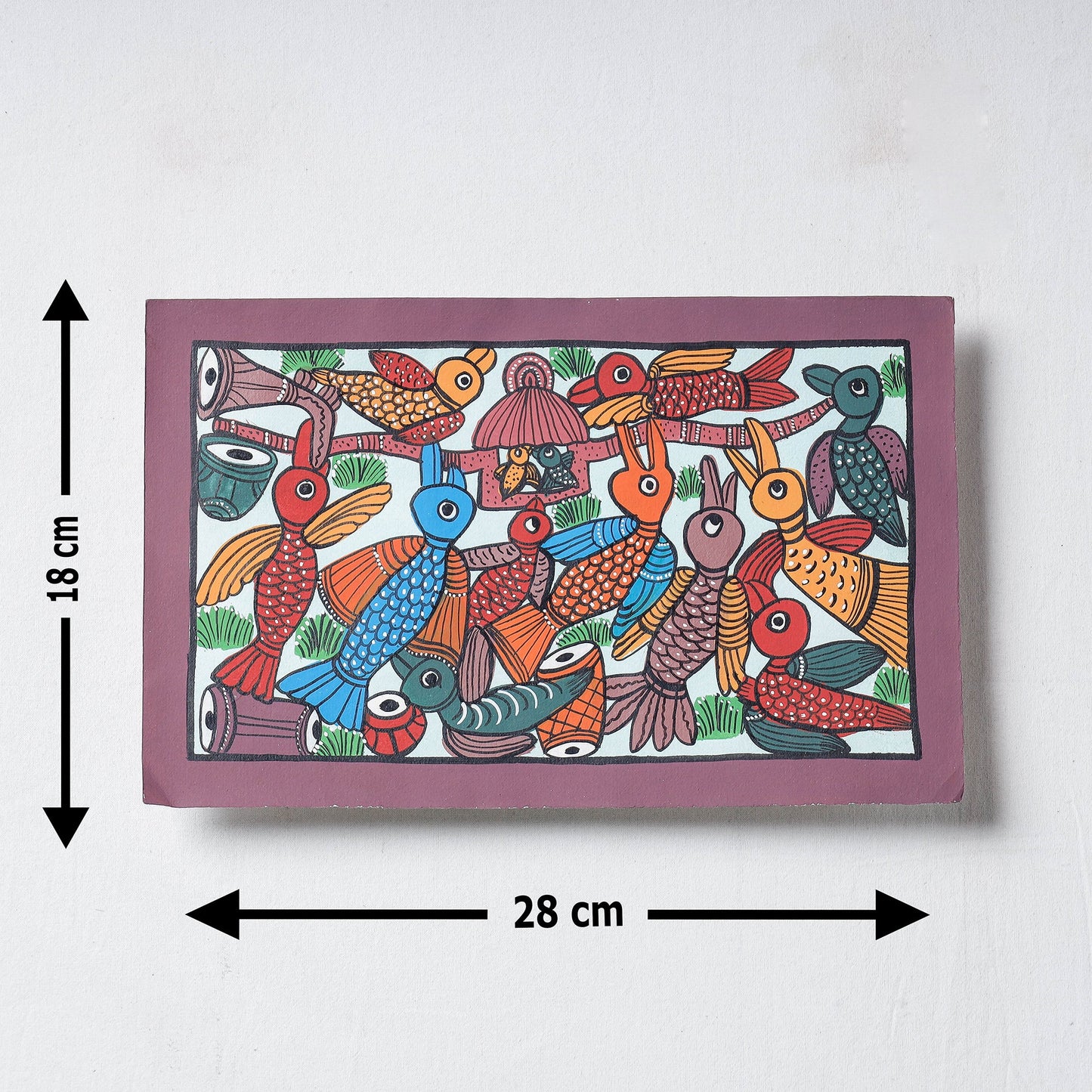  Handpainted Patua Painting by Laltu Chitrakar 