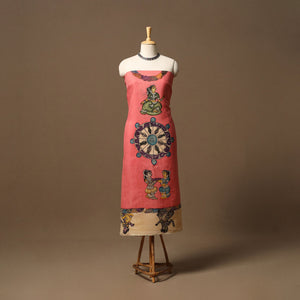 Handpainted srikalahasti bangalore silk pen kalamkari