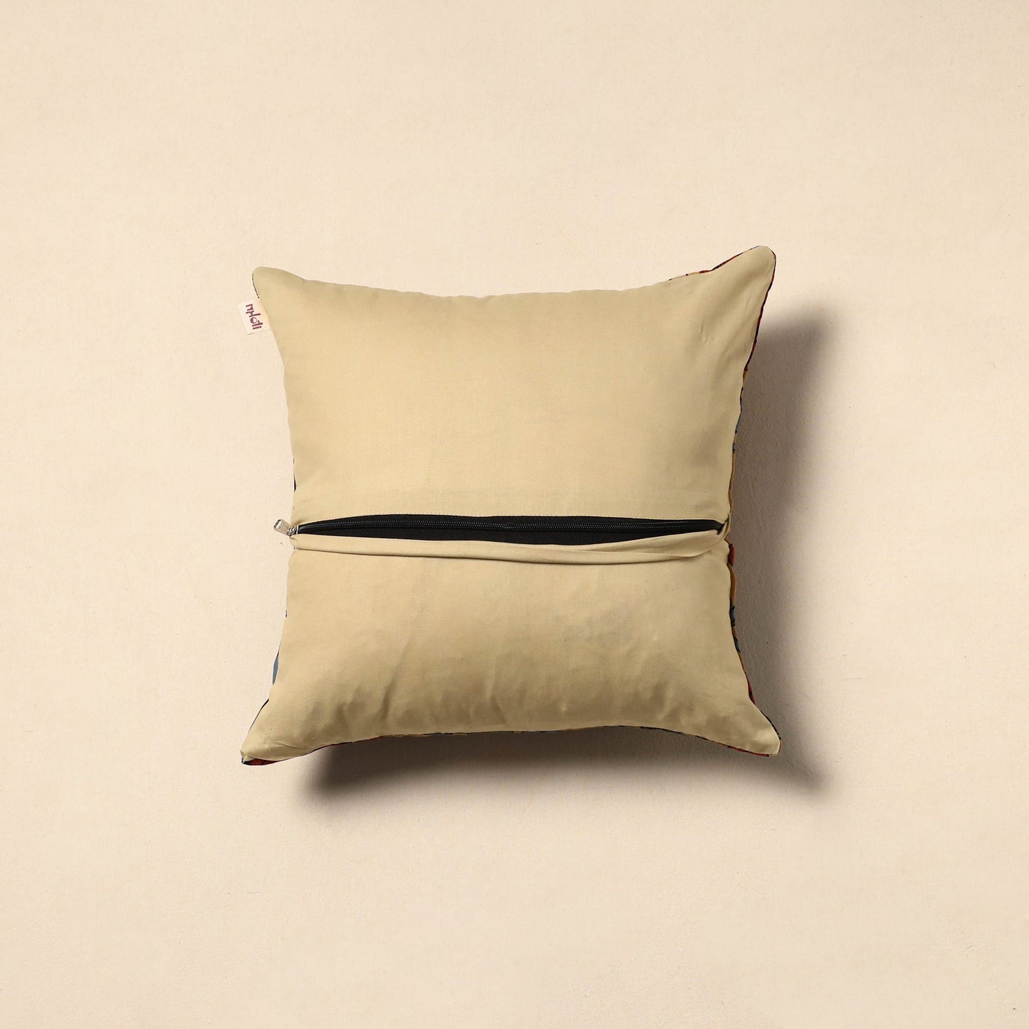 Handpainted srikalahasti pen kalamkari cushion cover 55